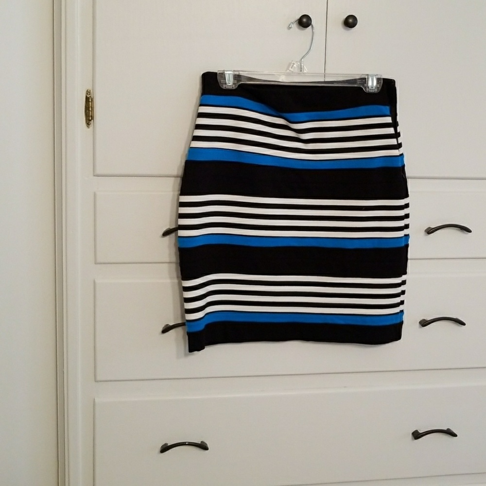 Striped mini skirt from Express.